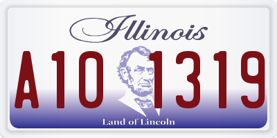 IL license plate A101319