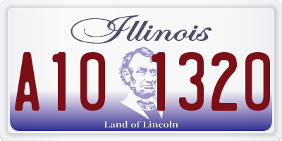 IL license plate A101320