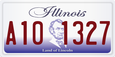 IL license plate A101327