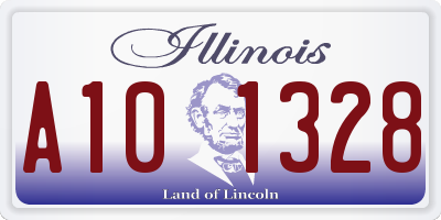 IL license plate A101328