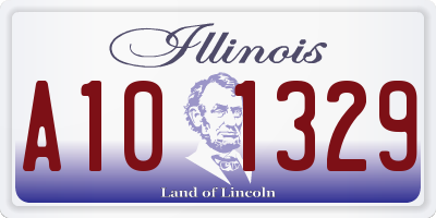 IL license plate A101329