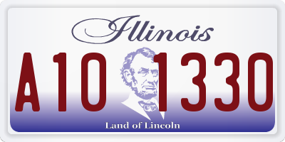 IL license plate A101330