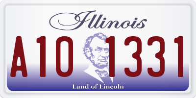 IL license plate A101331
