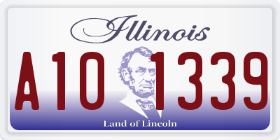 IL license plate A101339