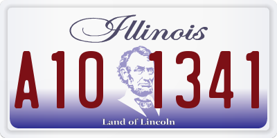 IL license plate A101341