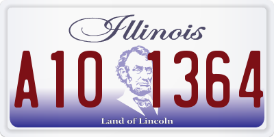 IL license plate A101364