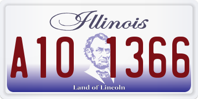 IL license plate A101366