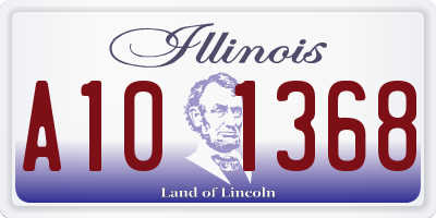 IL license plate A101368