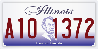 IL license plate A101372