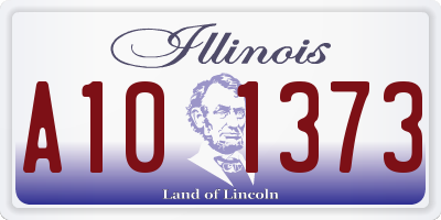 IL license plate A101373