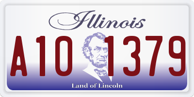 IL license plate A101379