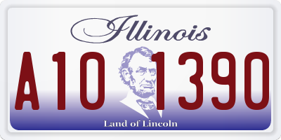 IL license plate A101390