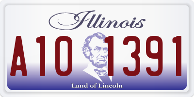IL license plate A101391