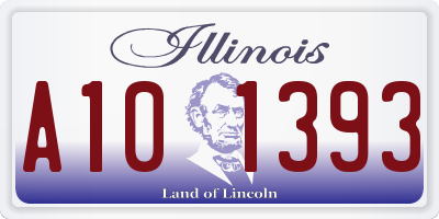 IL license plate A101393