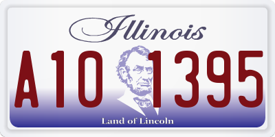 IL license plate A101395