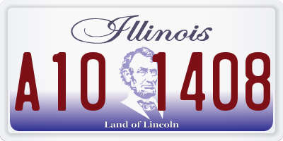 IL license plate A101408