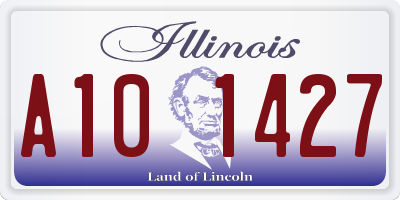 IL license plate A101427
