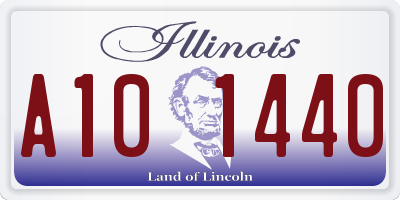 IL license plate A101440