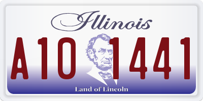 IL license plate A101441