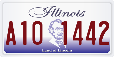 IL license plate A101442