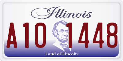 IL license plate A101448