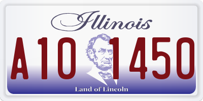 IL license plate A101450