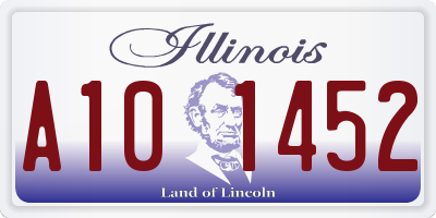 IL license plate A101452