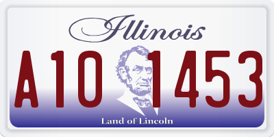 IL license plate A101453