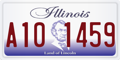 IL license plate A101459
