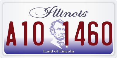 IL license plate A101460