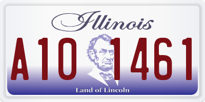 IL license plate A101461