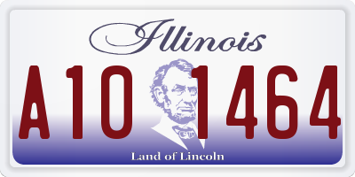 IL license plate A101464