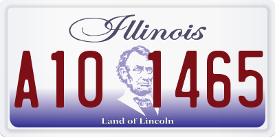 IL license plate A101465