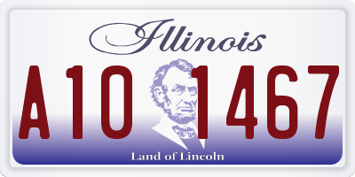 IL license plate A101467