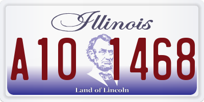 IL license plate A101468