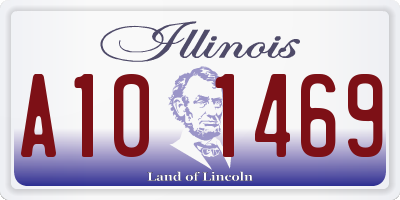 IL license plate A101469