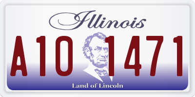 IL license plate A101471