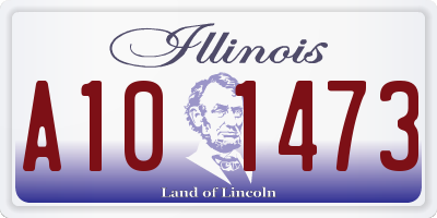 IL license plate A101473