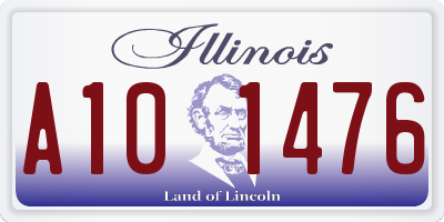 IL license plate A101476