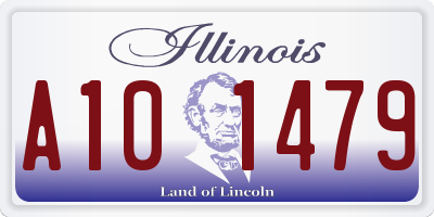 IL license plate A101479