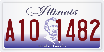 IL license plate A101482