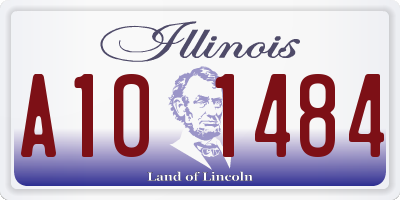 IL license plate A101484