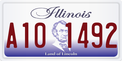 IL license plate A101492