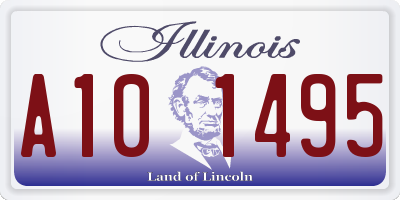 IL license plate A101495