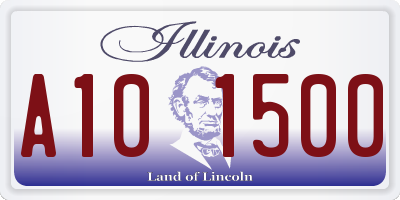 IL license plate A101500