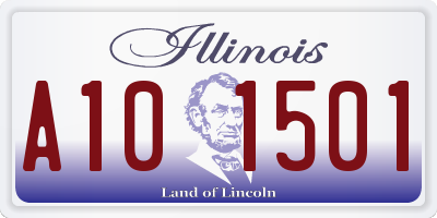 IL license plate A101501