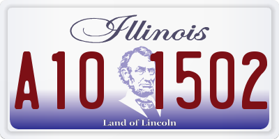 IL license plate A101502