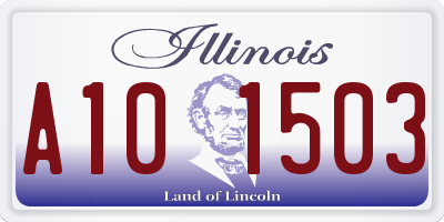 IL license plate A101503