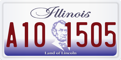 IL license plate A101505