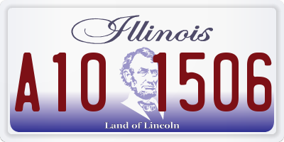 IL license plate A101506